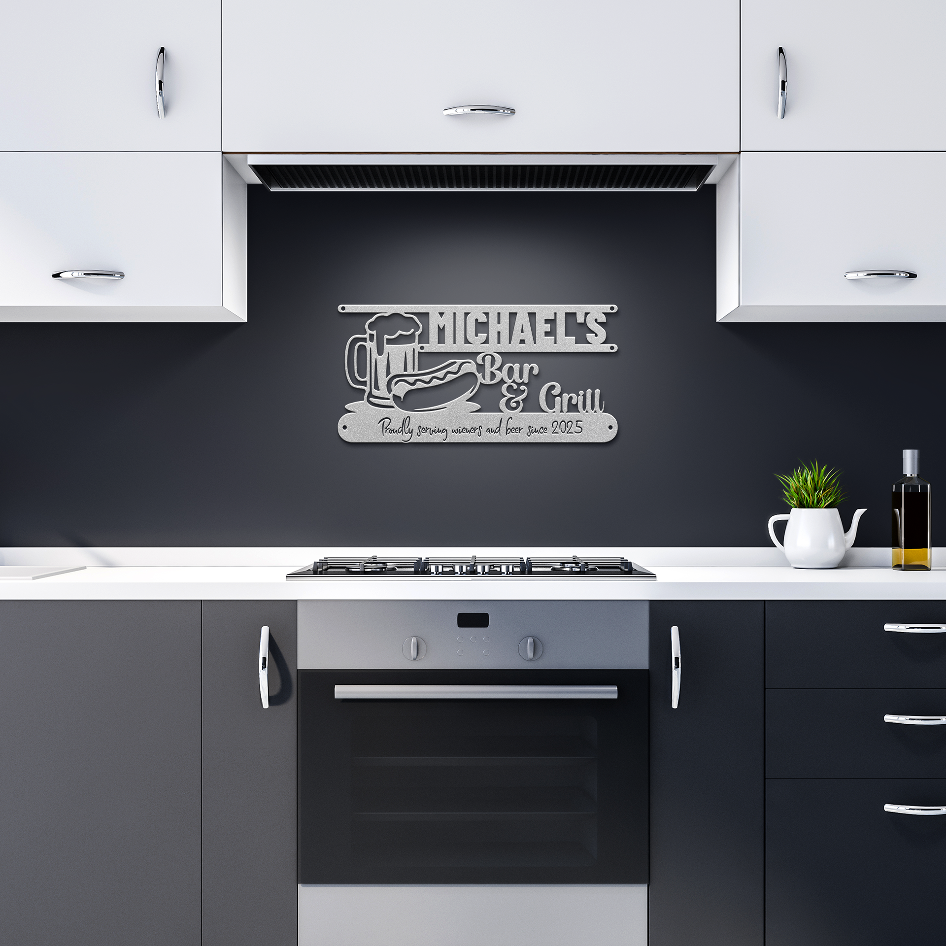 Funny_Backyard_Metal_Sign__Michael_Silver_Dark_Kitchen_Mockup.png