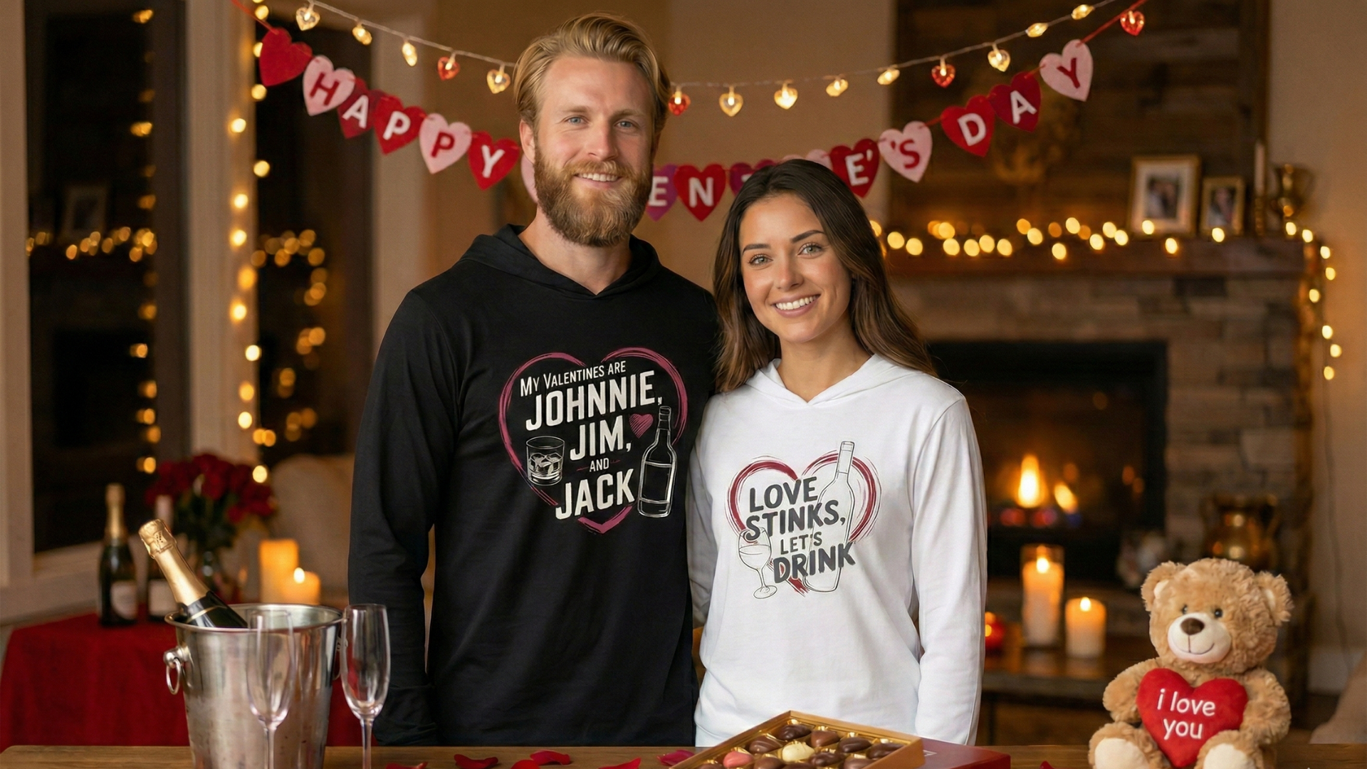 Valentine's Lightweight Hoodies