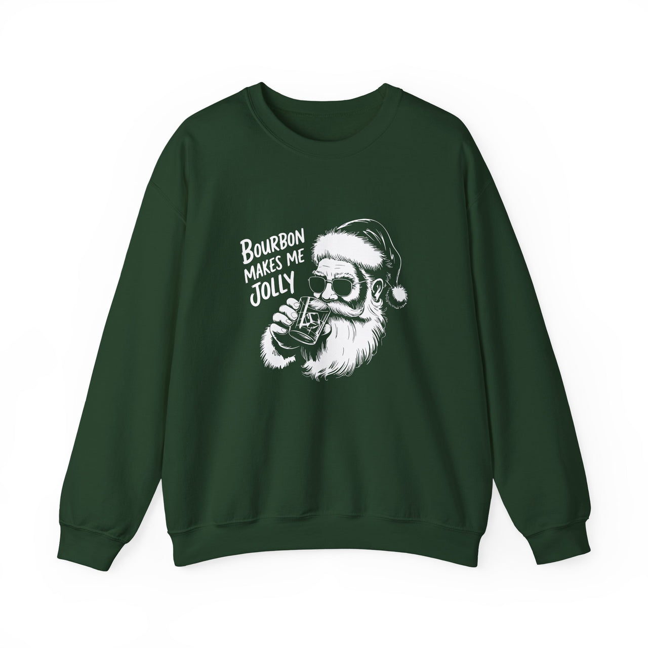 Bourbon Makes Me Jolly – Funny Bourbon Christmas Sweatshirt