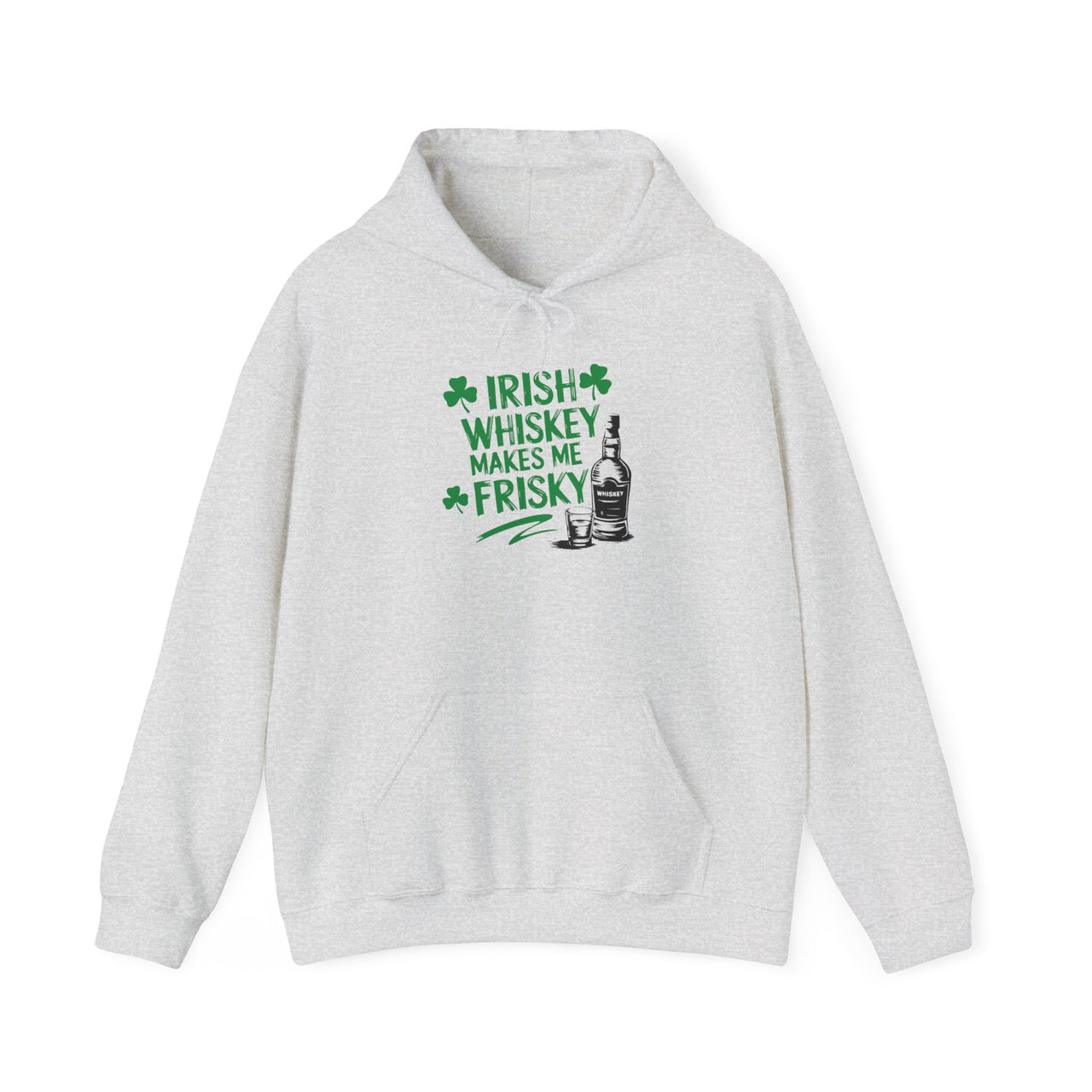 St. Patrick's Day Hoodie | Irish Whiskey Makes Me Frisky | Funny Irish Drinking Pullover | Festive St. Paddy’s Sweatshirt