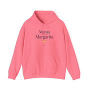 a pink hoodie with 'Mania Needs a Margarita' text and a cocktail graphic funny mother's day, girls trips, beach trips, mom life design