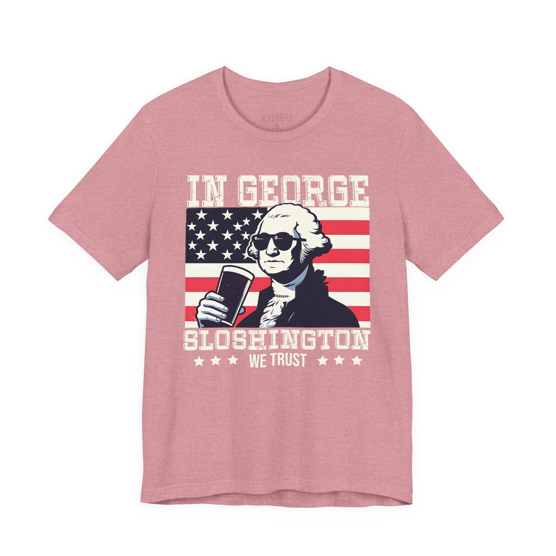 Red white and blue patriotic beer shirt for summer parties