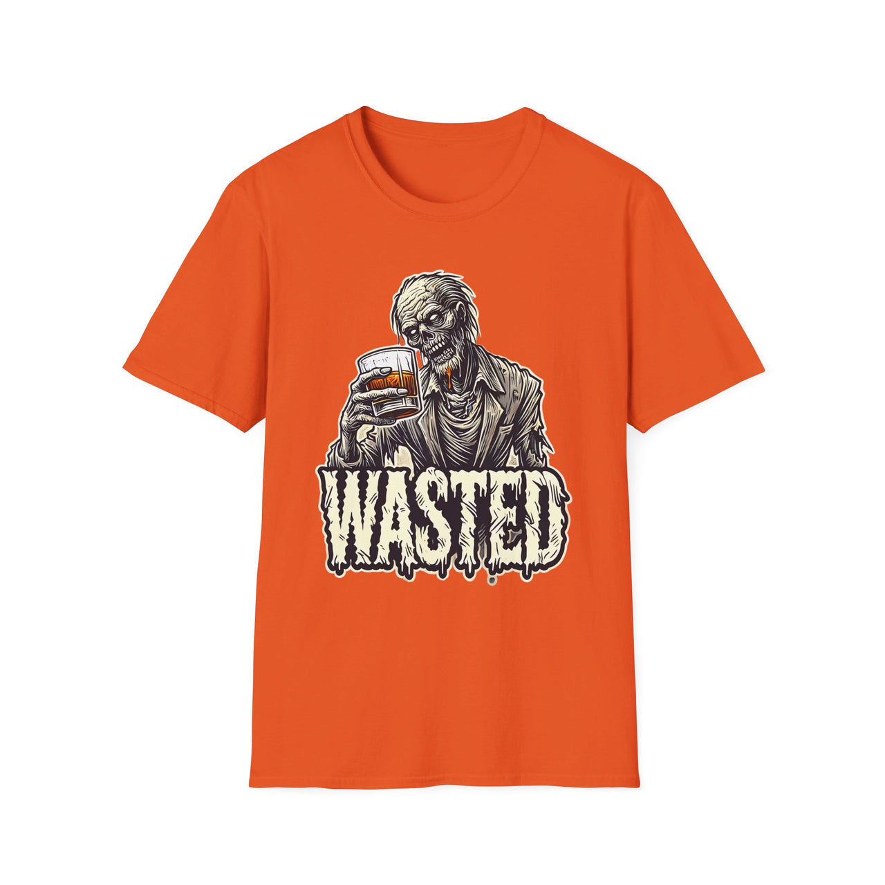 Wasted Zombie Funny Halloween Tee