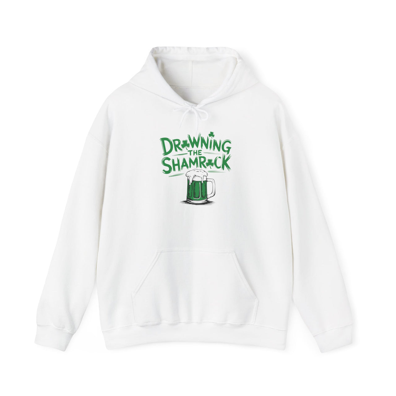 St. Patrick's Day Hoodie | Drowning the Shamrock | Funny Irish Drinking Shirt | Shamrock St. Paddy’s Day Beer Lover Pullover