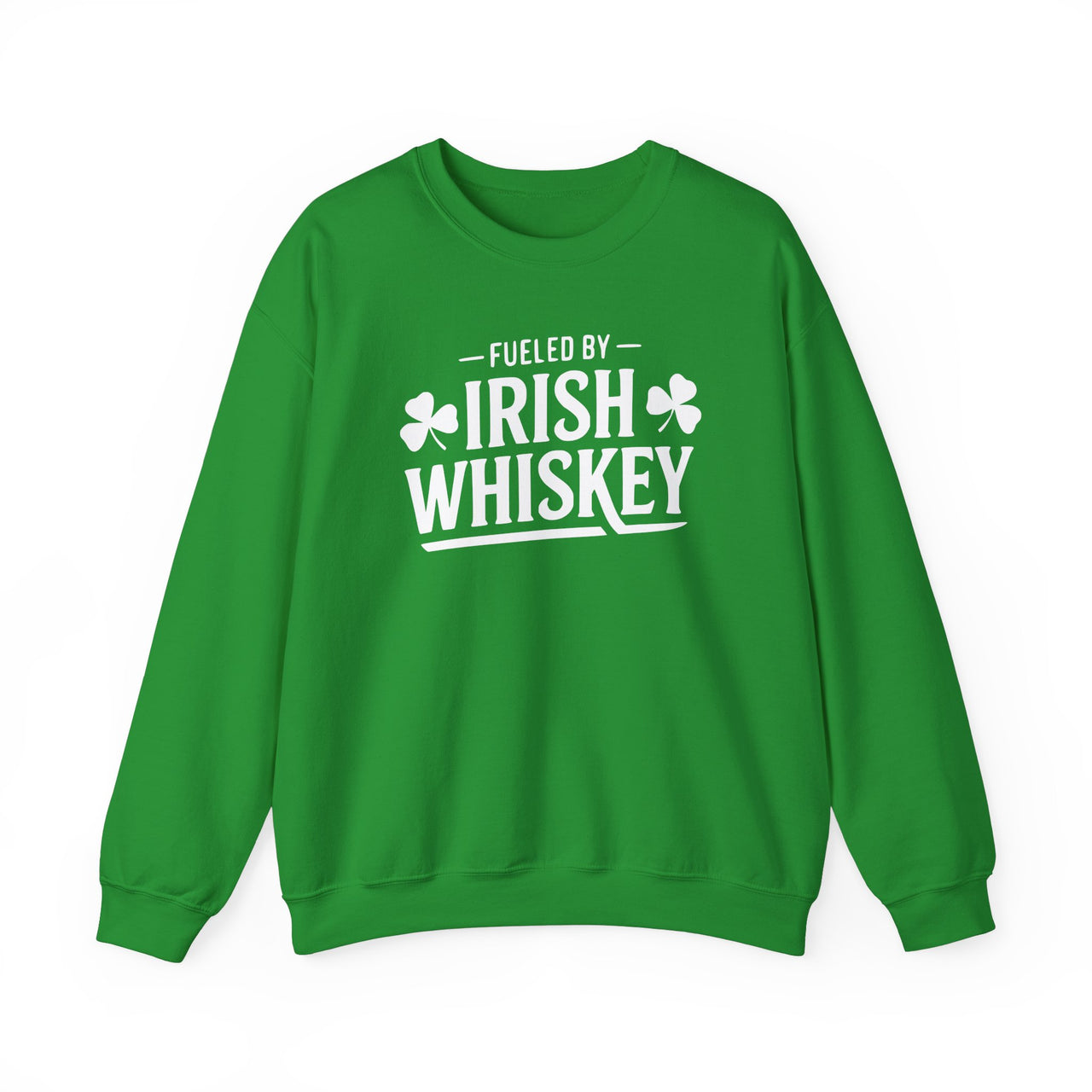 St. Patrick's Day Sweatshirt | Fueled by Irish Whiskey | Funny Irish Drinking Crewneck | Festive St. Paddy’s Sweatshirt for Pub Crawls & Bar Nights