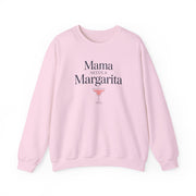 a pink sweatshirt with 'Mama Needs a Margarita' text funny mothers day, beach trips, girls trips, mom life design