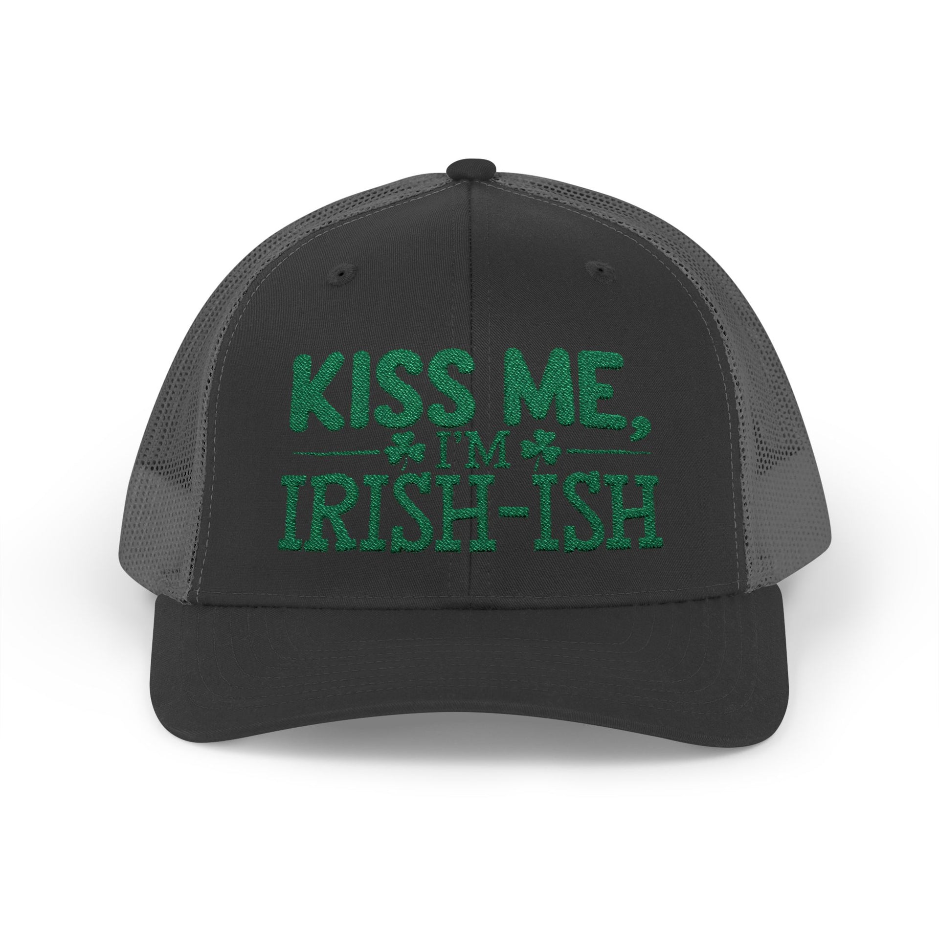 St. Patrick’s Day snapback trucker hat with I’ll Be Your Lucky Charm text