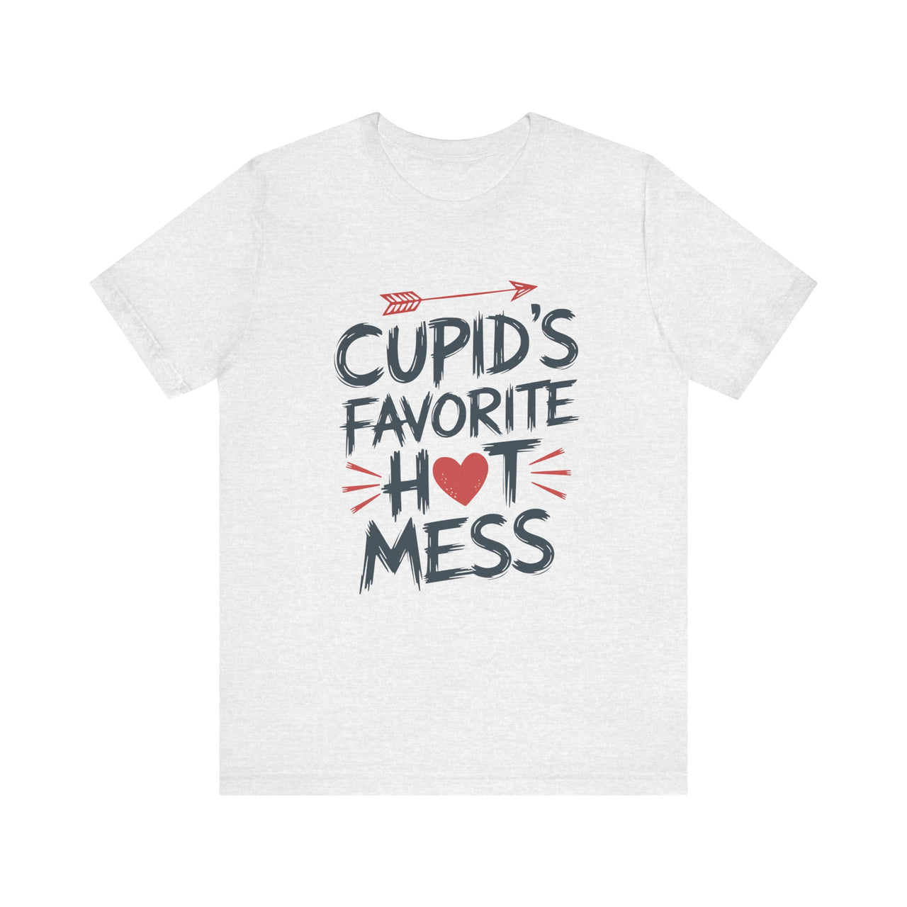 Cupids Favorite Hot Mess Funny Valentines T-Shirt Fun Valentines Day Tee Perfect Gift for Her