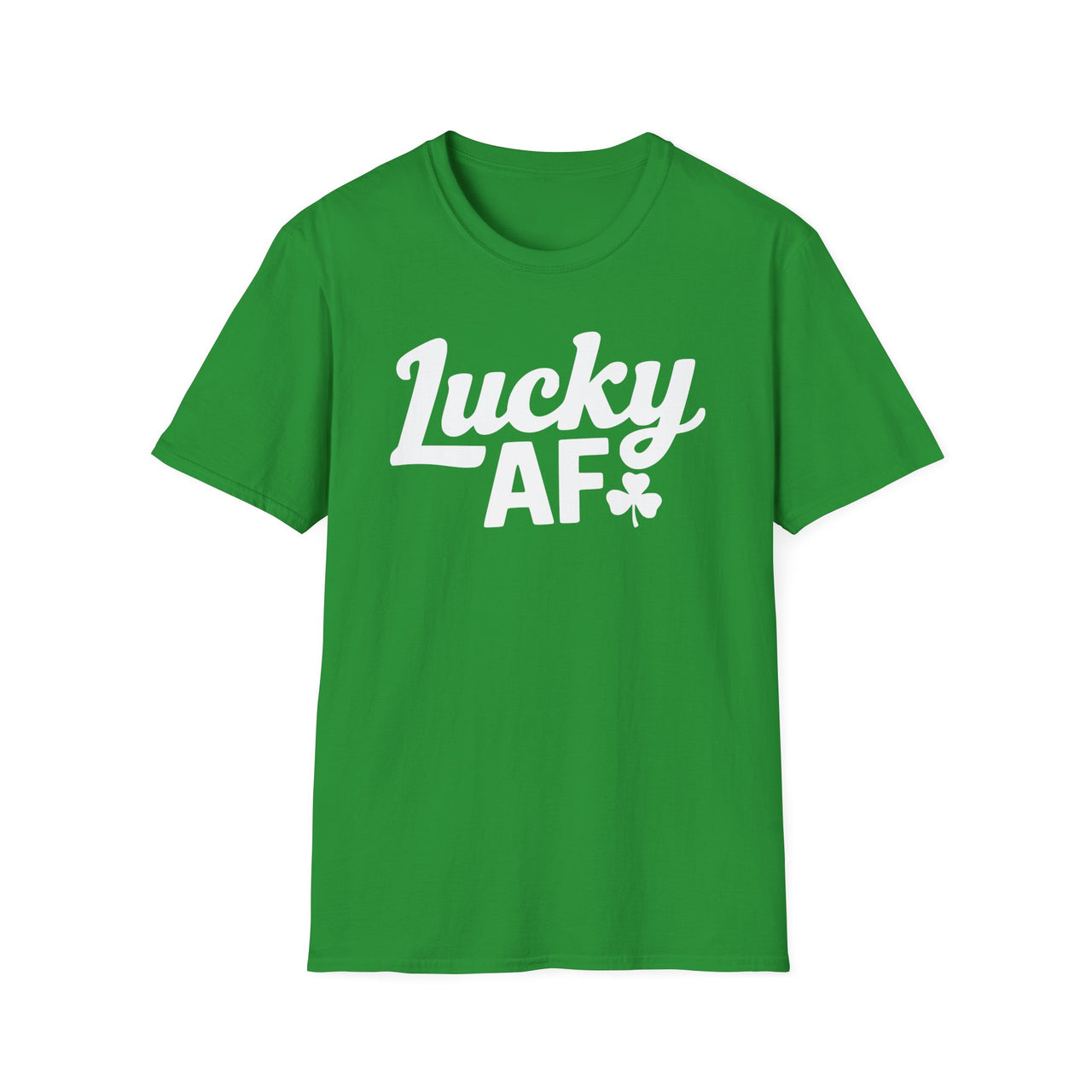 St. Patrick's Day T-Shirt | Lucky AF | Funny Irish Shamrock Tee | Festive St. Paddy’s Shirt for Bar Hopping & Pub Nights
