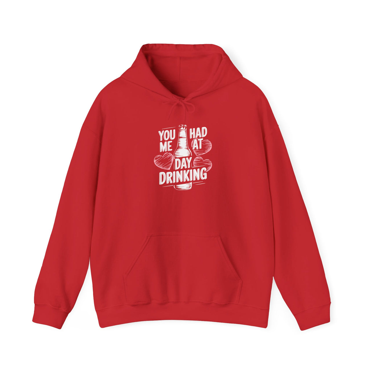 You Had Me at Day Drinking Funny Valentine’s Hoodie – Cozy Gift for Couples & Friends