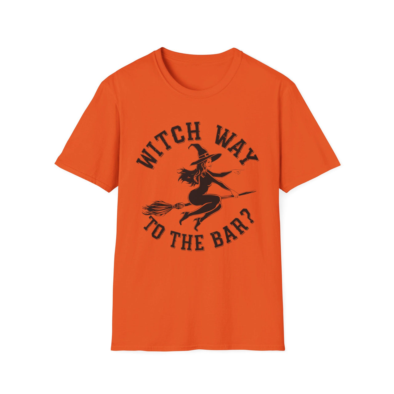 Witch Way To The Bar Funny Halloween Graphic Tee