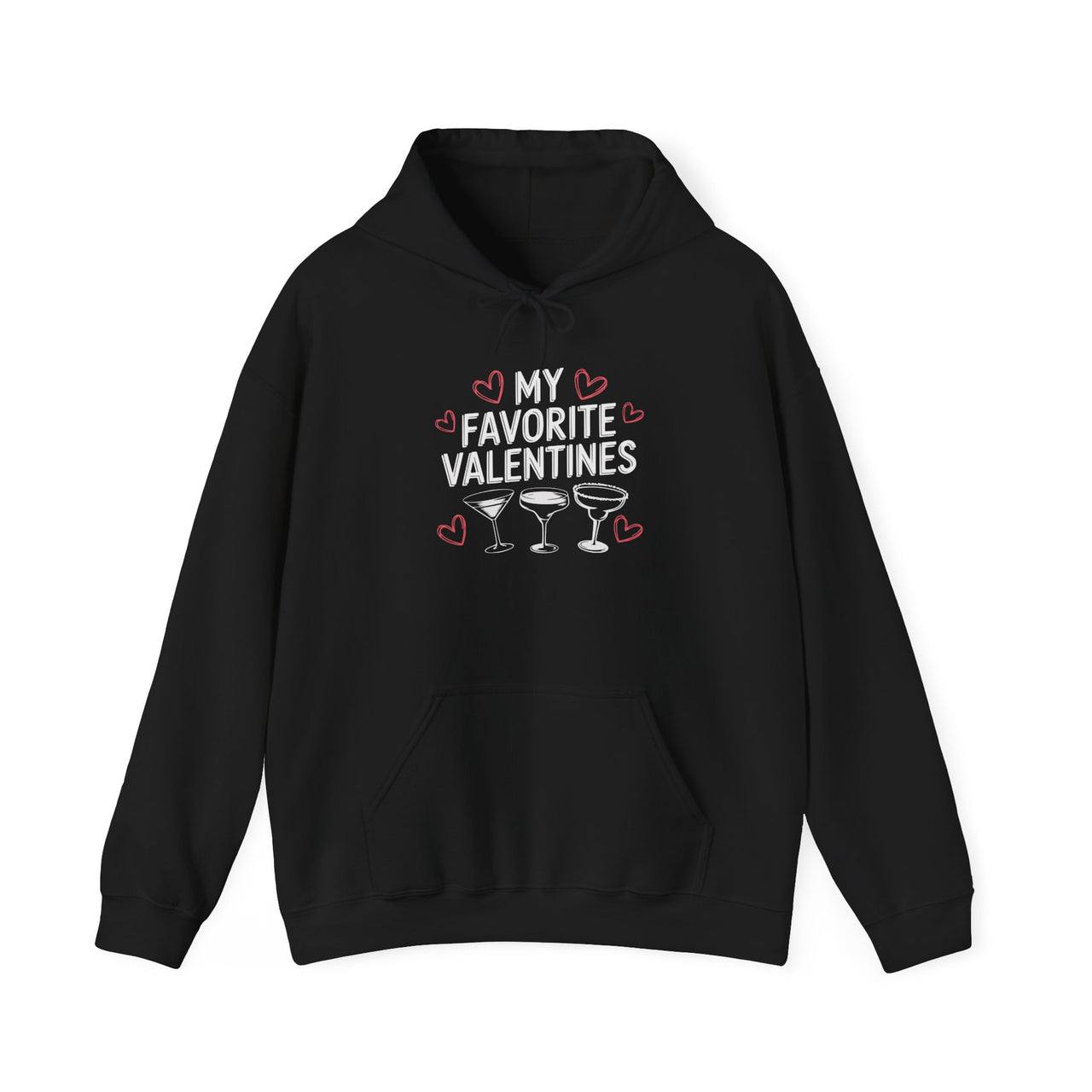 My Favorite Valentines Hoodie - Cute Valentine’s Cocktail Lover Pullover, Perfect Gift for Her or Him