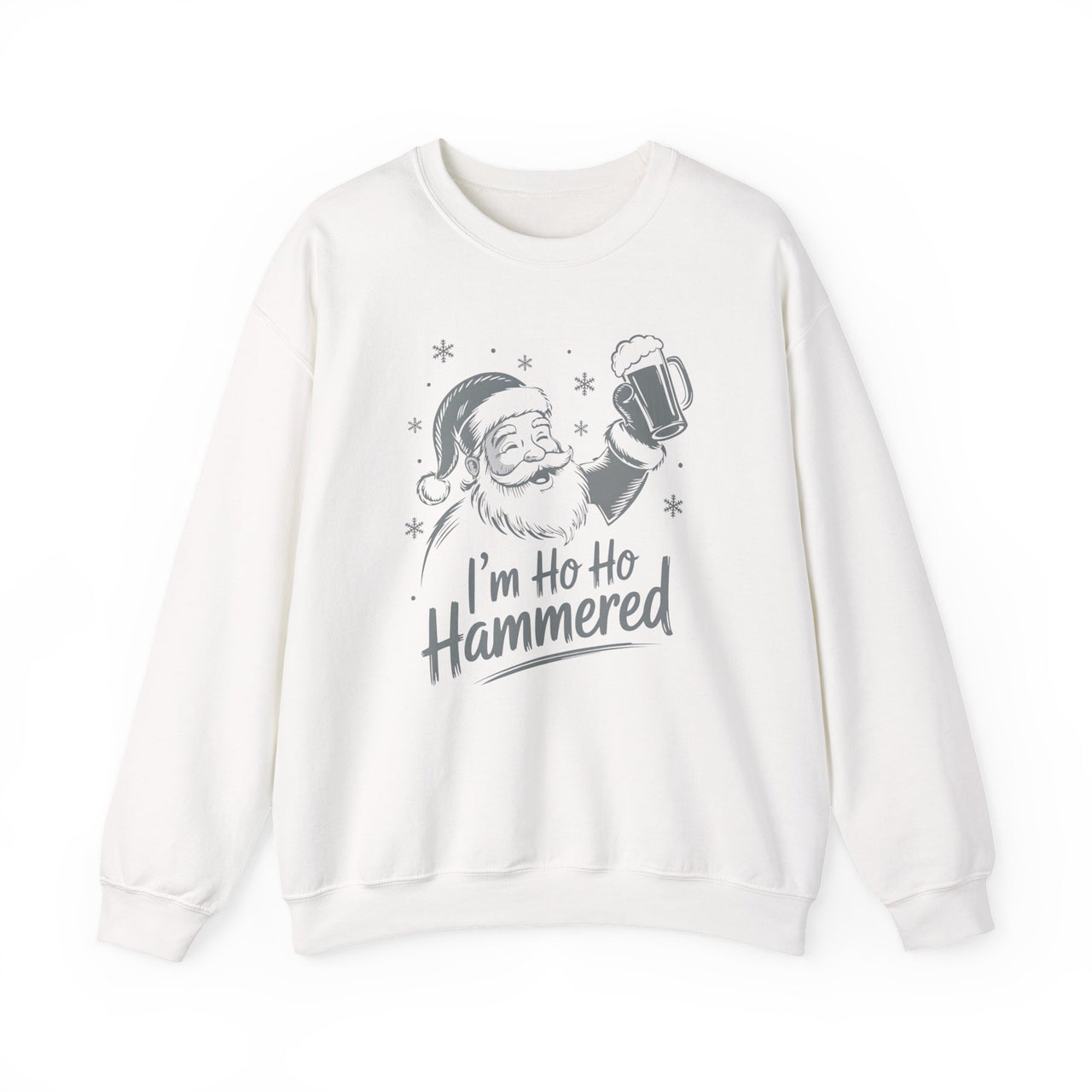 I’m Ho Ho Hammered Funny Santa Christmas Sweatshirt – Hilarious Holiday Drinking Shirt for Beer Lovers