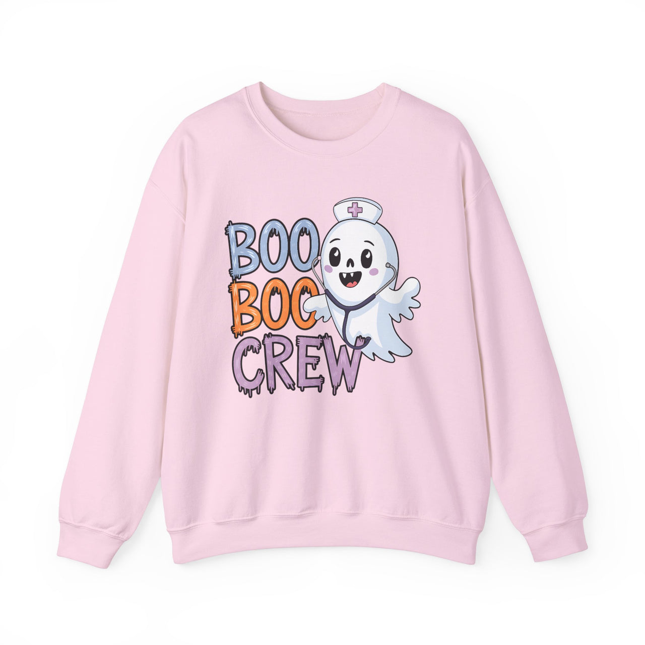 Halloween Nurse Ghost Crewneck Sweatshirt - Boo Boo Crew