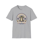 a gray t-shirt with a 'America 250' Patriotic 4th of July, Memorial Day design