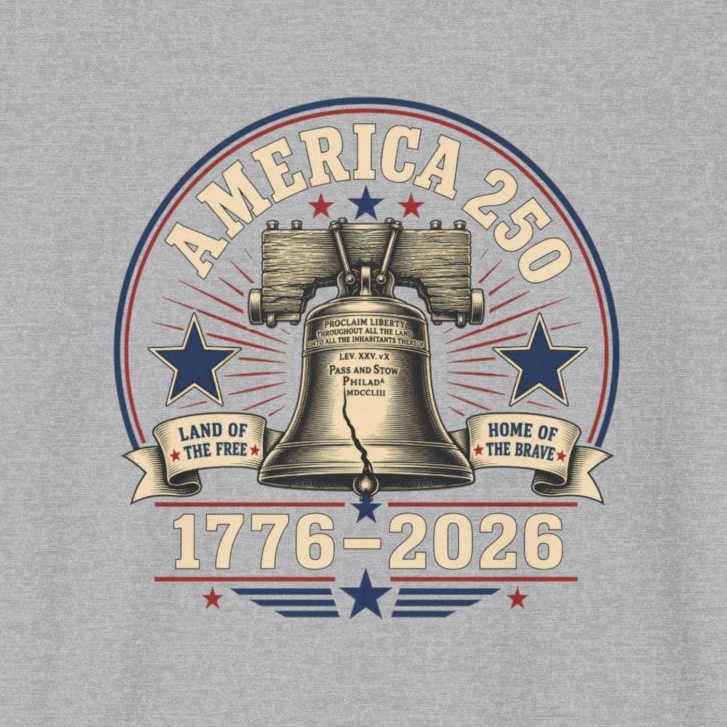 America 250 Liberty Bell Patriotic T-Shirt