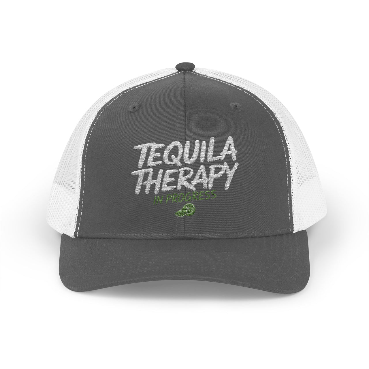 Tequila Therapy in Progress Curved Trucker Hat