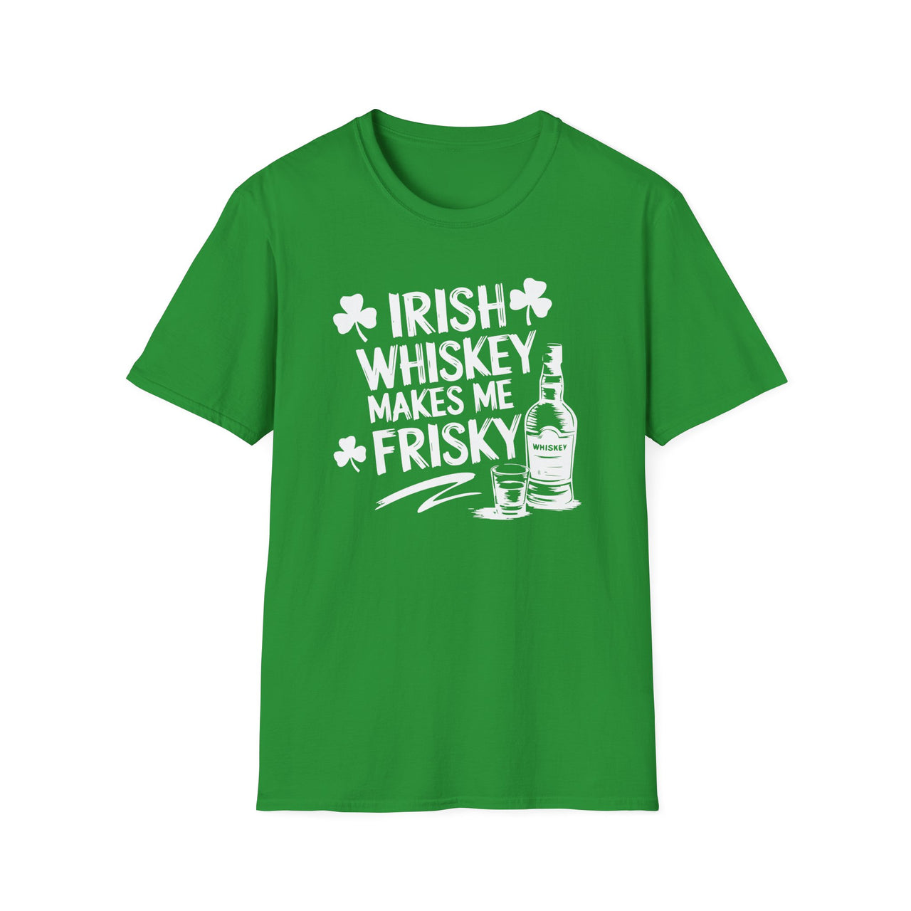 St. Patrick's Day T-Shirt | Irish Whiskey Makes Me Frisky | Funny Irish Drinking Tee | Festive St. Paddy’s Shirt
