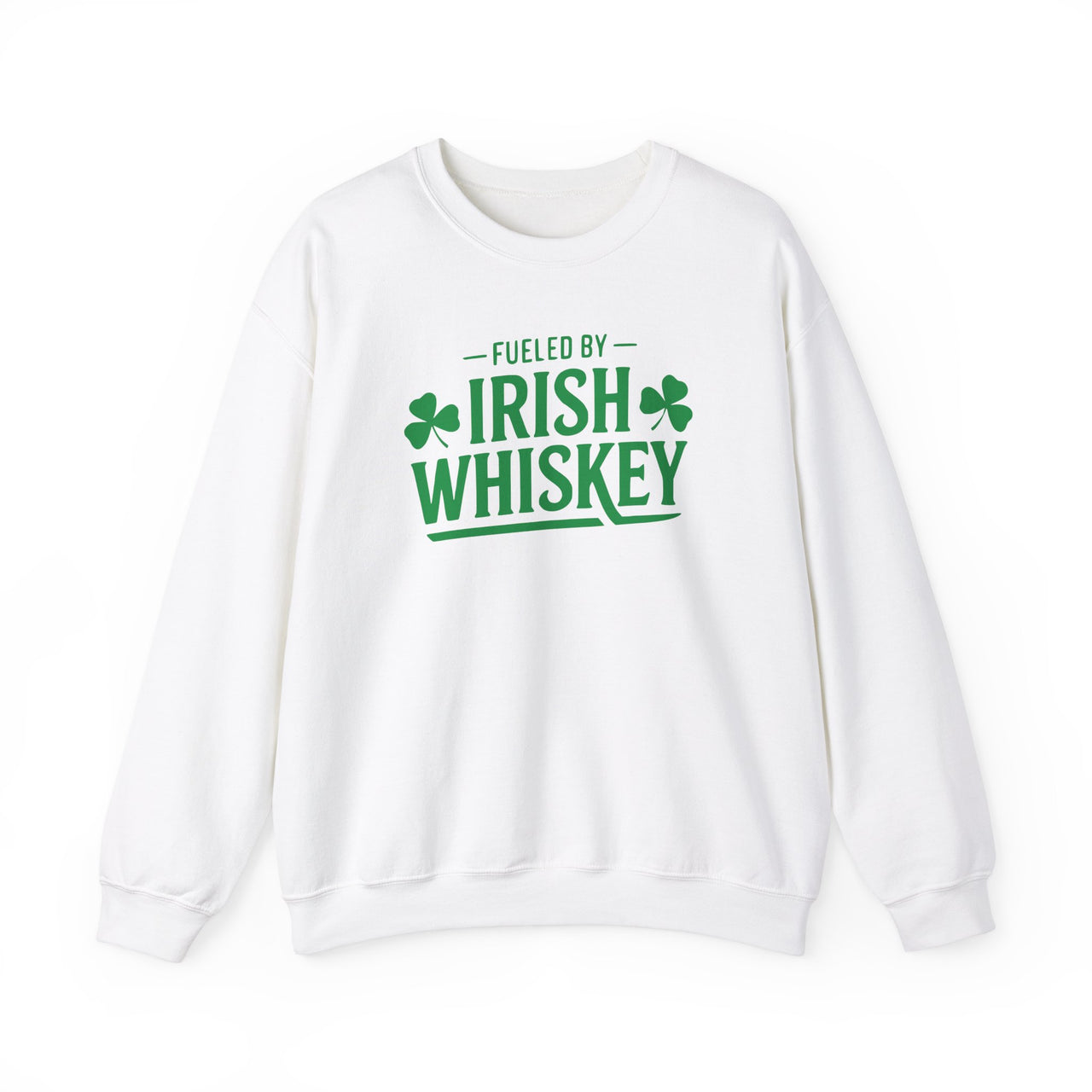 St. Patrick's Day Sweatshirt | Fueled by Irish Whiskey | Funny Irish Drinking Crewneck | Festive St. Paddy’s Sweatshirt for Pub Crawls & Bar Nights