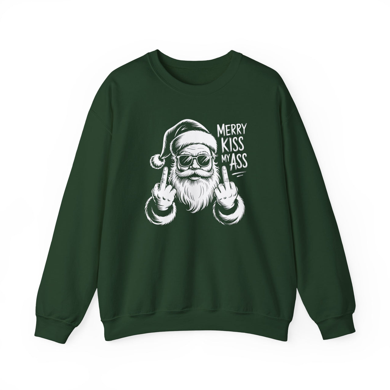 Merry Kiss My Ass – Funny Santa Christmas Sweatshirt