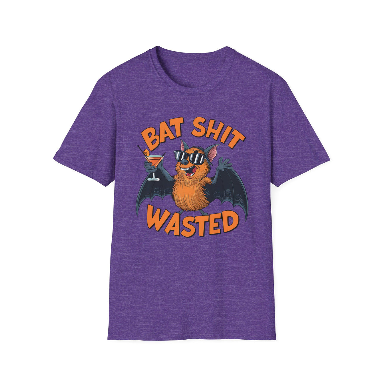 Bat Shit Wasted Funny Halloween Tee