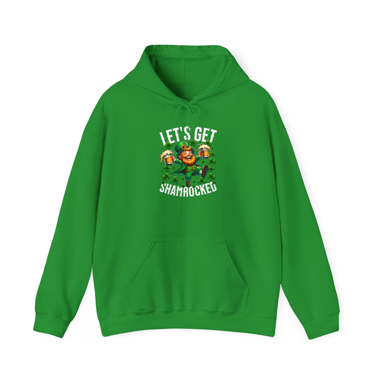 St. Patrick's Day Hoodie | Let’s Get Shamrocked | Funny Irish Drinking Pullover | Lucky Clover Hoodie