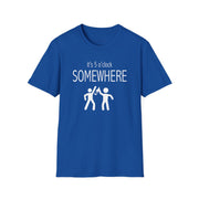 a royal t-shirt with 'it's 5 o'clock SOMEWHERE' text funny day drinking, spring break, summer acation, guys trip or girls trip design
