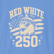 Red White & 250 patriotic eagle t-shirt design