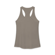a gray racerback tank top with 'This Vacation is Sponsored by Beer' text funny spring break, beach trip, bachelorette party, girls trip, or lake season design