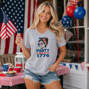 Patriotic women’s tee for Independence Day BBQs and fireworks