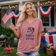 Patriotic women’s tee for Independence Day BBQs and fireworks