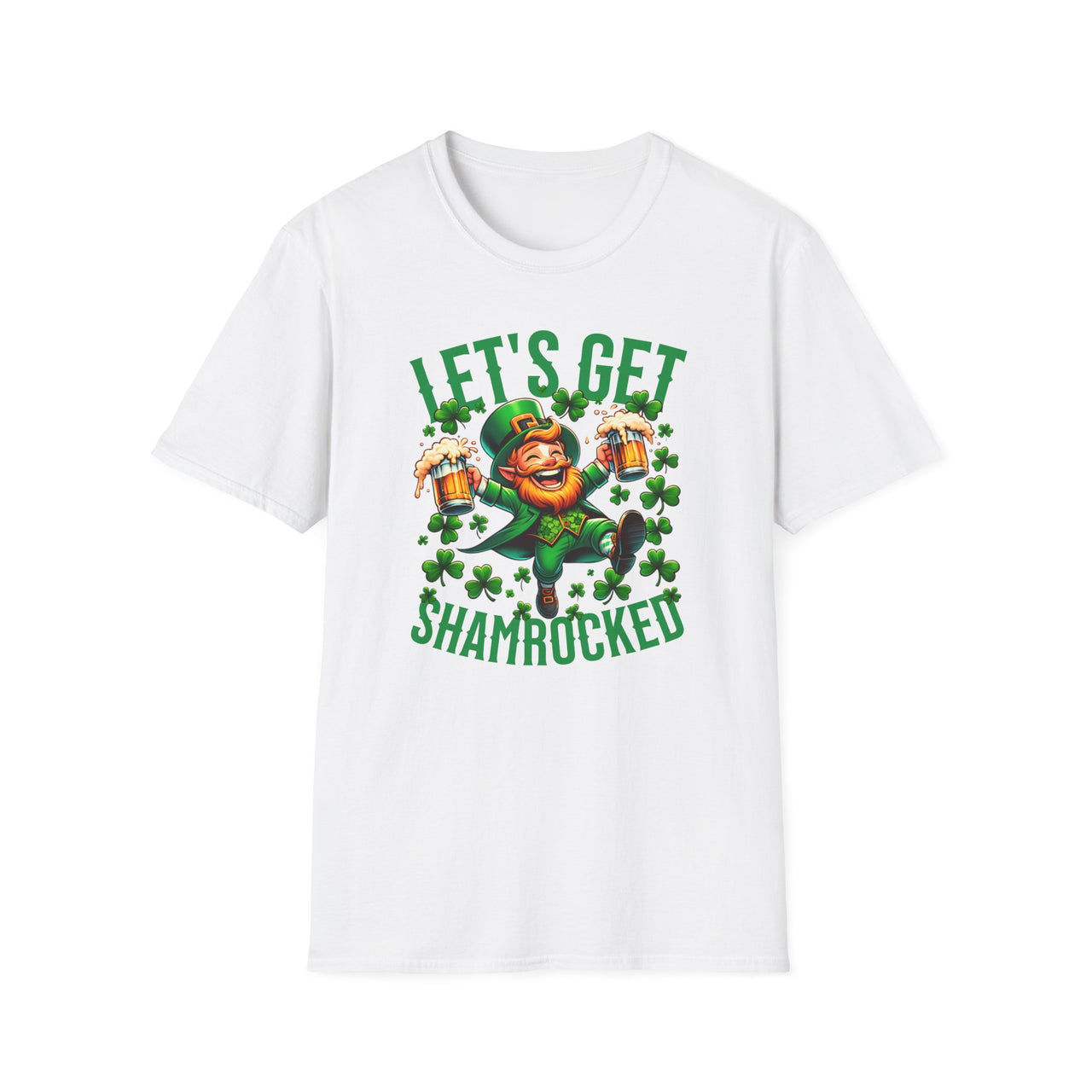St. Patrick's Day T-Shirt, Let’s Get Shamrocked Tee, Irish Fest Wear, Unisex Party Shirt, Green Beer Celebration Outfits