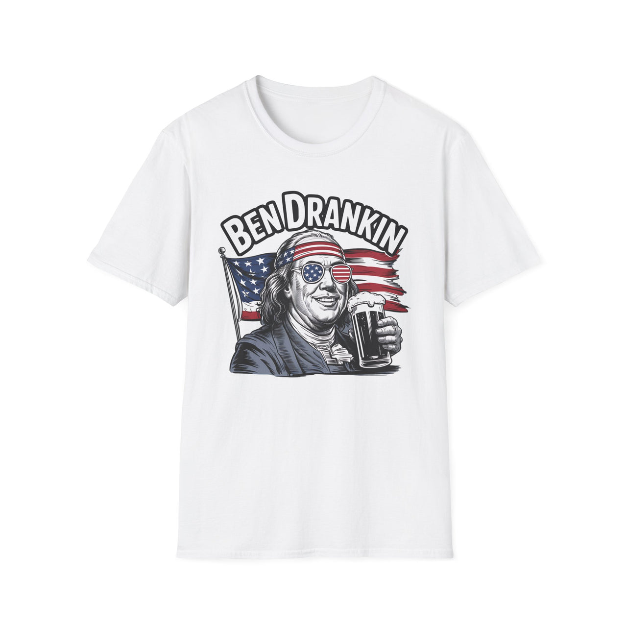 4th of July – Ben Drankin – Patriotic Soft Cotton Tee