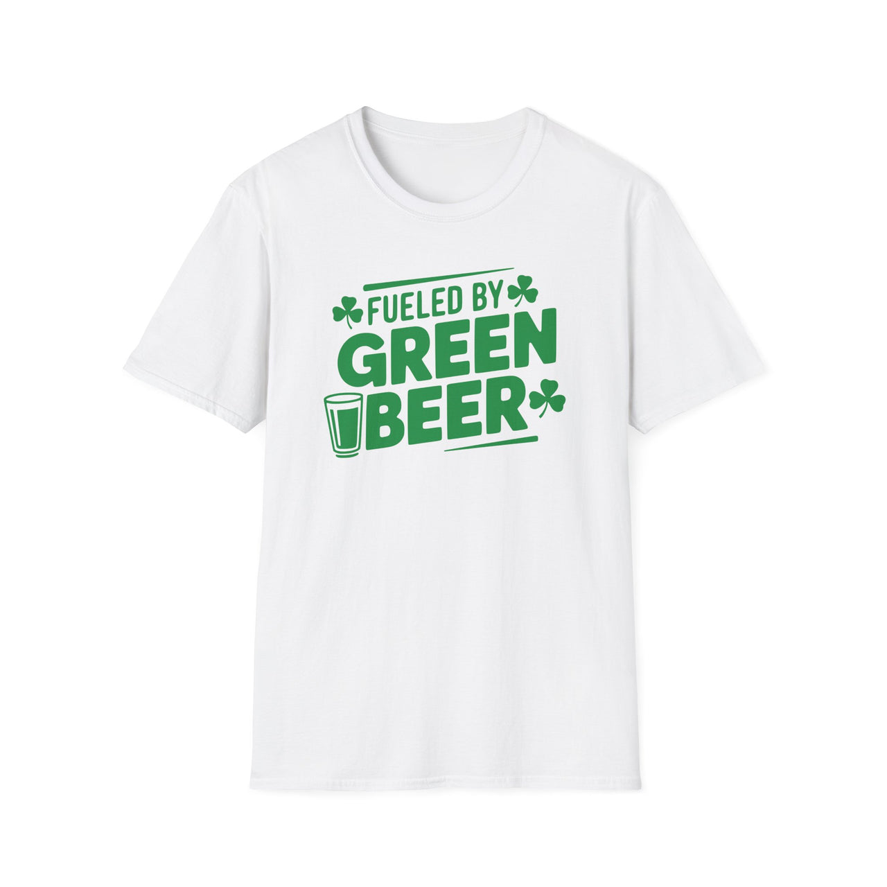 St. Patrick's Day T-Shirt | Fueled by Green Beer | Funny Irish Drinking Tee | Festive St. Paddy’s Shirt