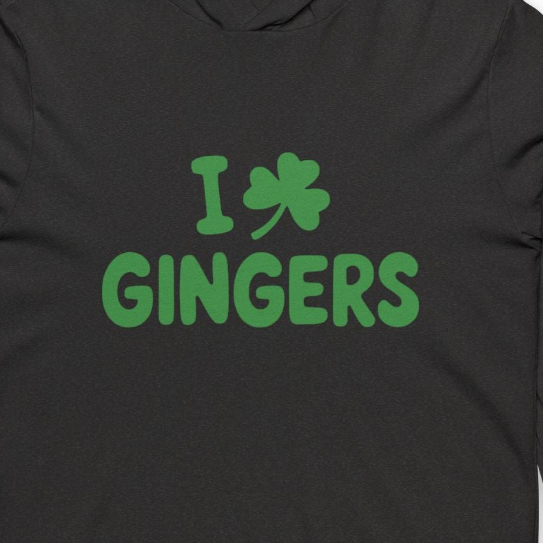 I Shamrock Gingers Funny St. Patrick's Day Lightweight Hoodie