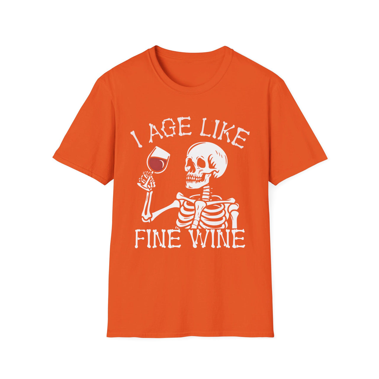 I Age Like Fine Wine Funny Halloween Graphic Tee