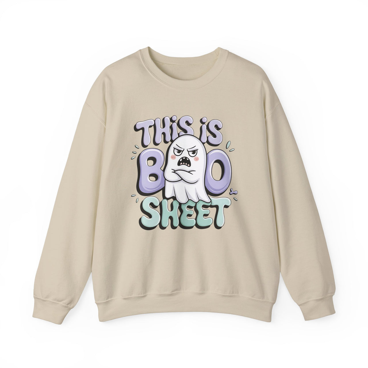 This is Boo Sheet Funny Halloween Sweatshirt – Perfect for Spooky Season, Trick or Treat, and Halloween Party Fun