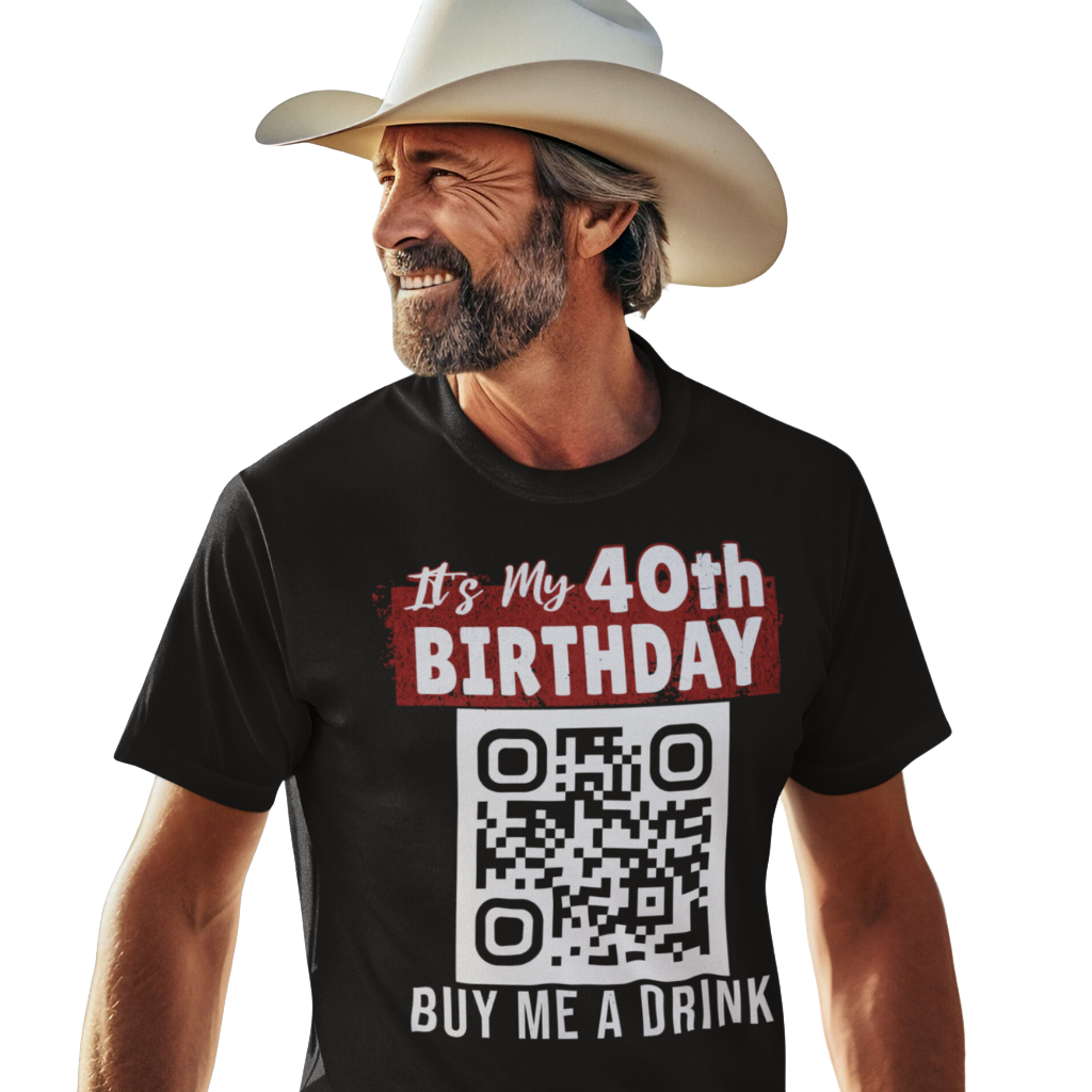 It's My 40th Birthday Buy Me A Drink T-shirt - Personalizable