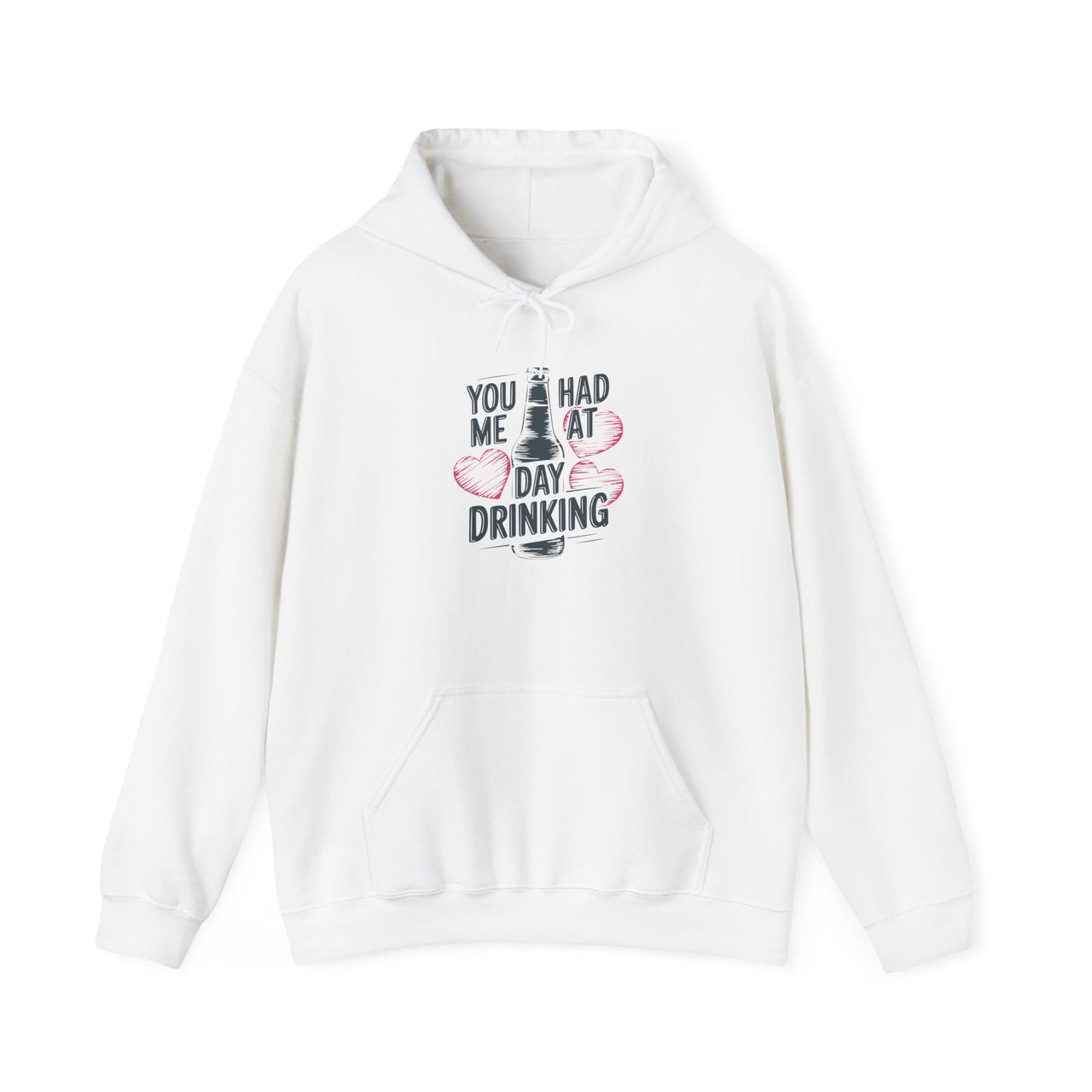 You Had Me at Day Drinking Funny Valentine’s Hoodie – Cozy Gift for Couples & Friends