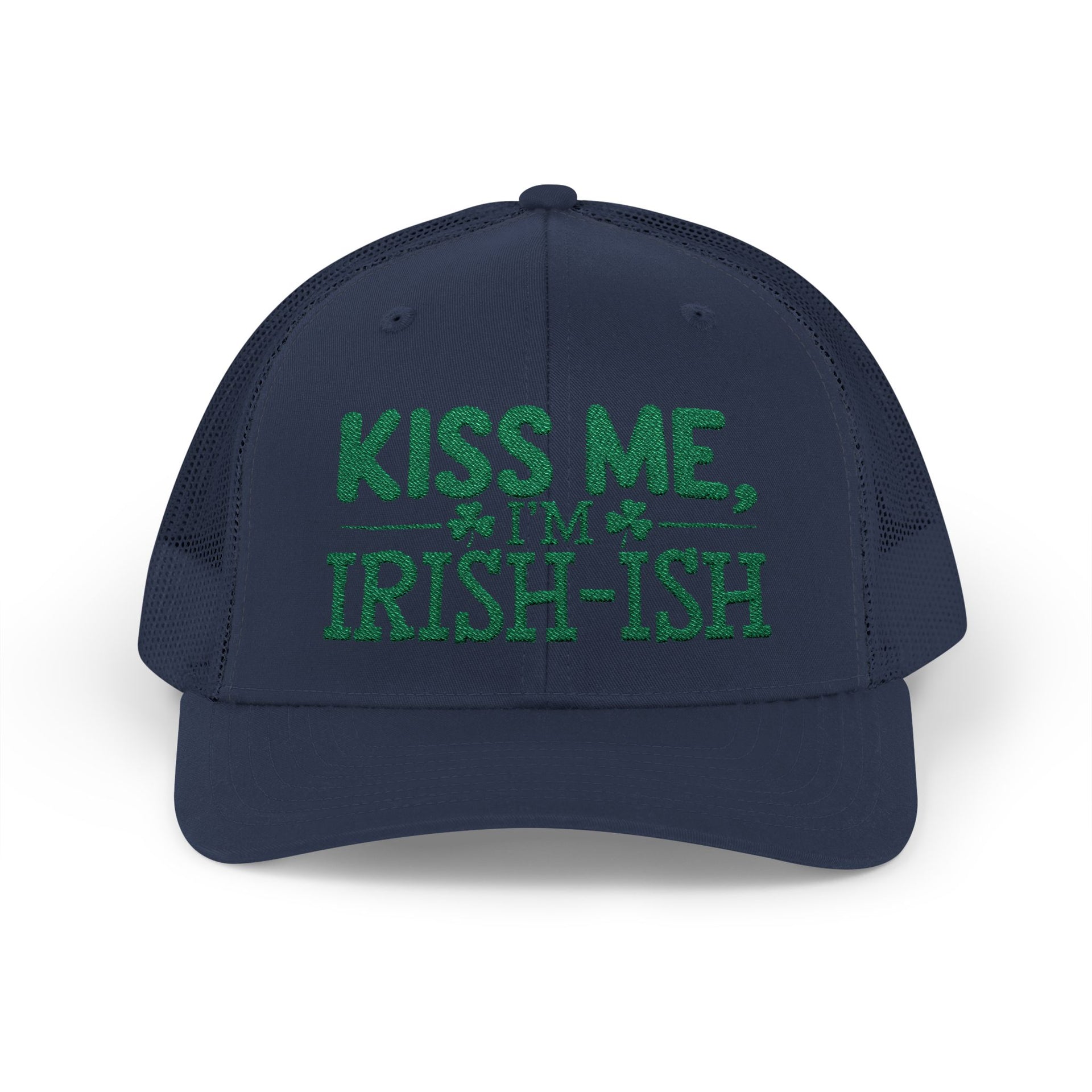 St. Patrick’s Day snapback trucker hat with I’ll Be Your Lucky Charm text
