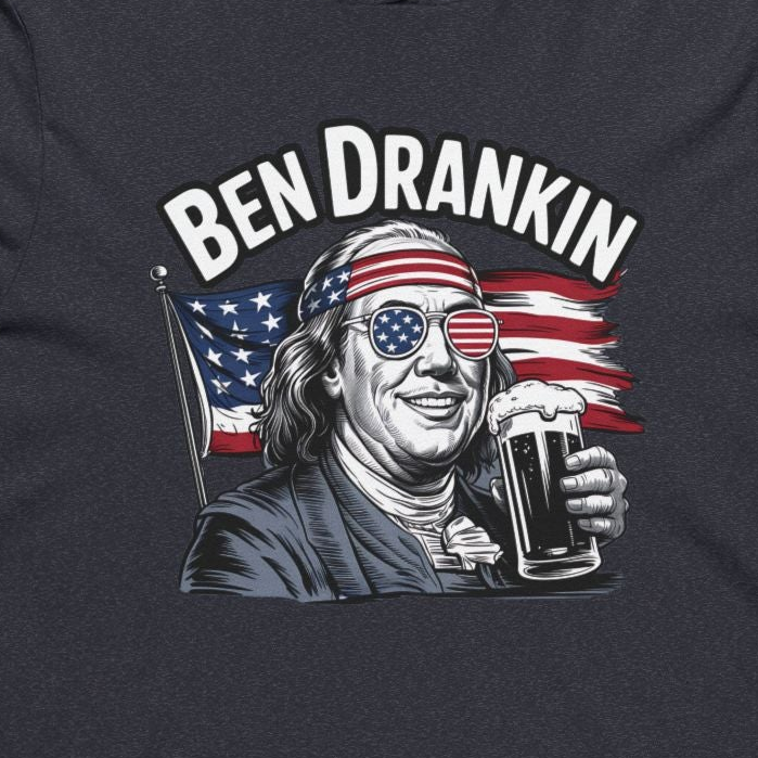 Ben Drankin Lightweight Graphic Hoodie for 4th of July