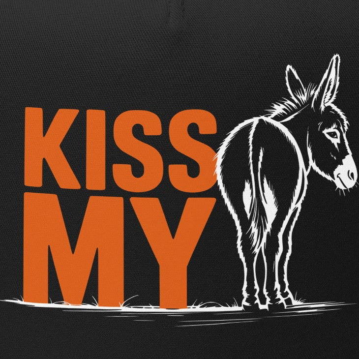 Kiss My Ass Flat Bill Trucker Hat