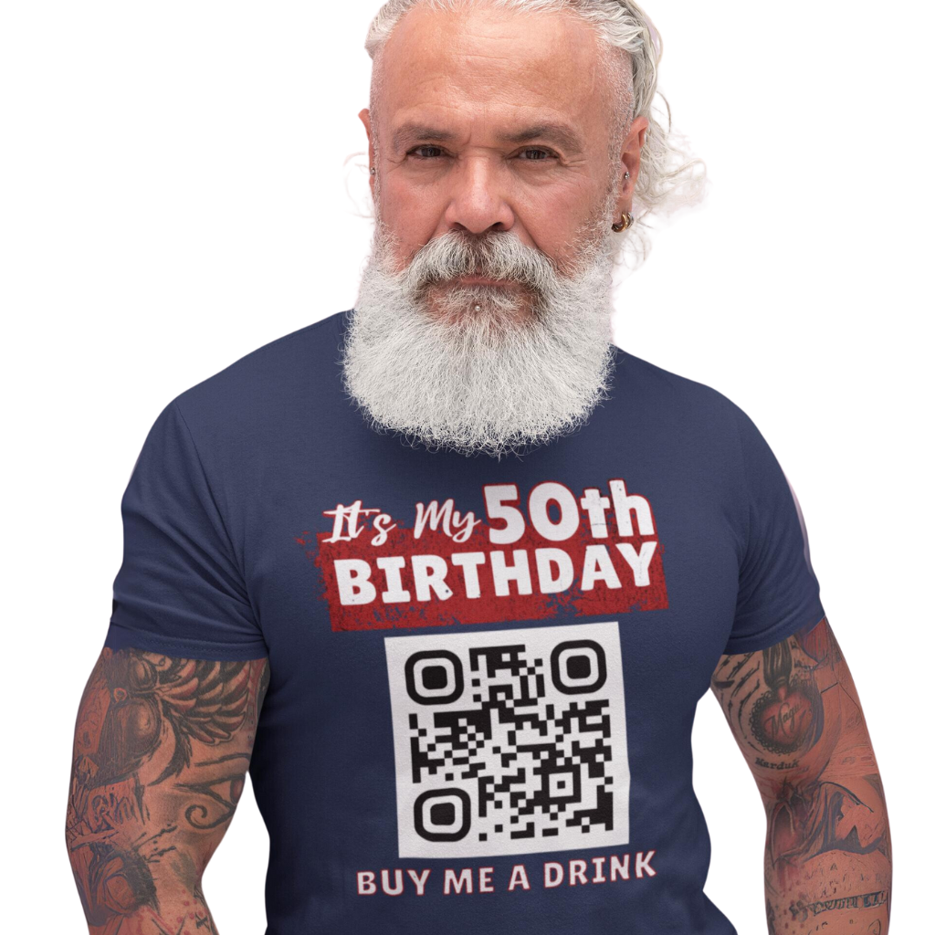 It's My 50th Birthday Buy Me A Drink T-shirt - Personalizable