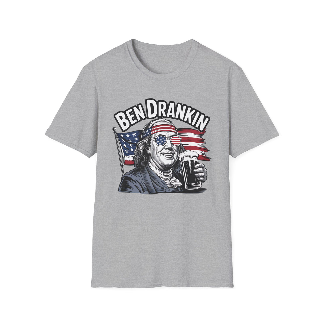 4th of July – Ben Drankin – Patriotic Soft Cotton Tee