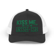 St. Patrick’s Day snapback trucker hat with I’ll Be Your Lucky Charm text