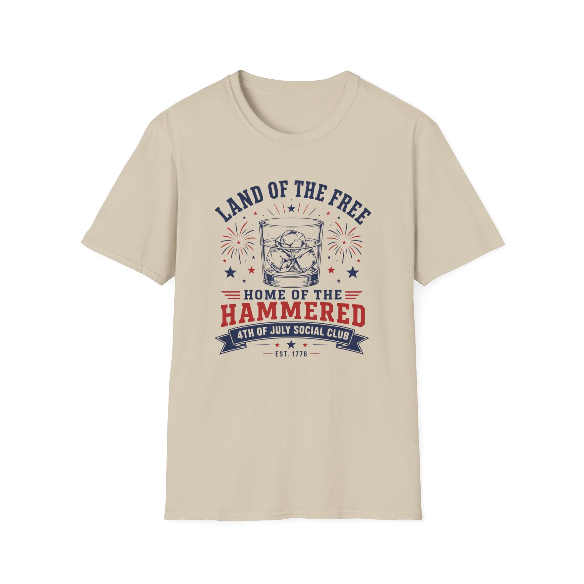Vintage red white and blue whiskey lover t-shirt