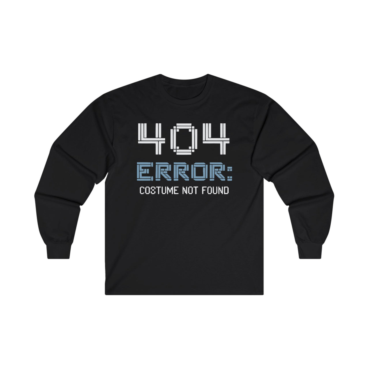 404 Error Costume Not Found Long Sleeve Halloween Shirt – Funny Spooky Season Tee