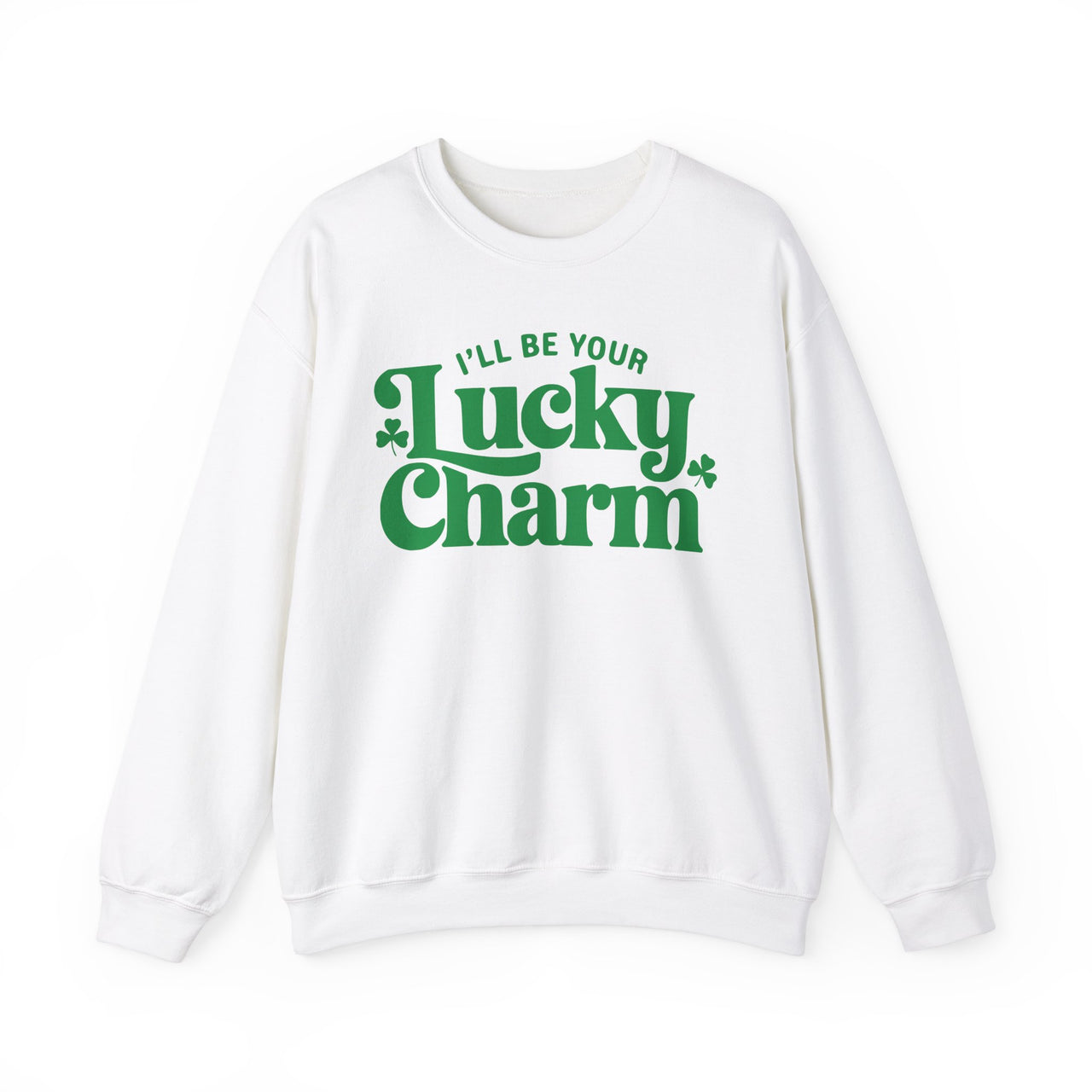 St. Patrick's Day Sweatshirt | I'll Be Your Lucky Charm | Funny Irish Shamrock Crewneck | Festive St. Paddy’s Sweatshirt