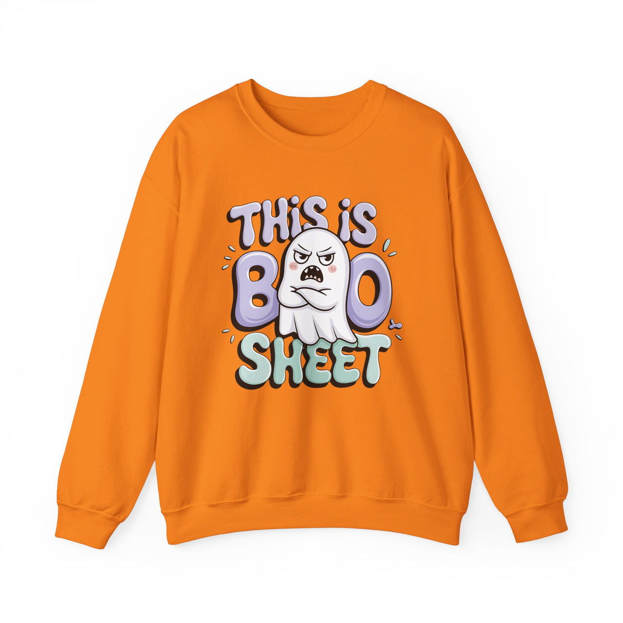 This is Boo Sheet Funny Halloween Sweatshirt – Perfect for Spooky Season, Trick or Treat, and Halloween Party Fun