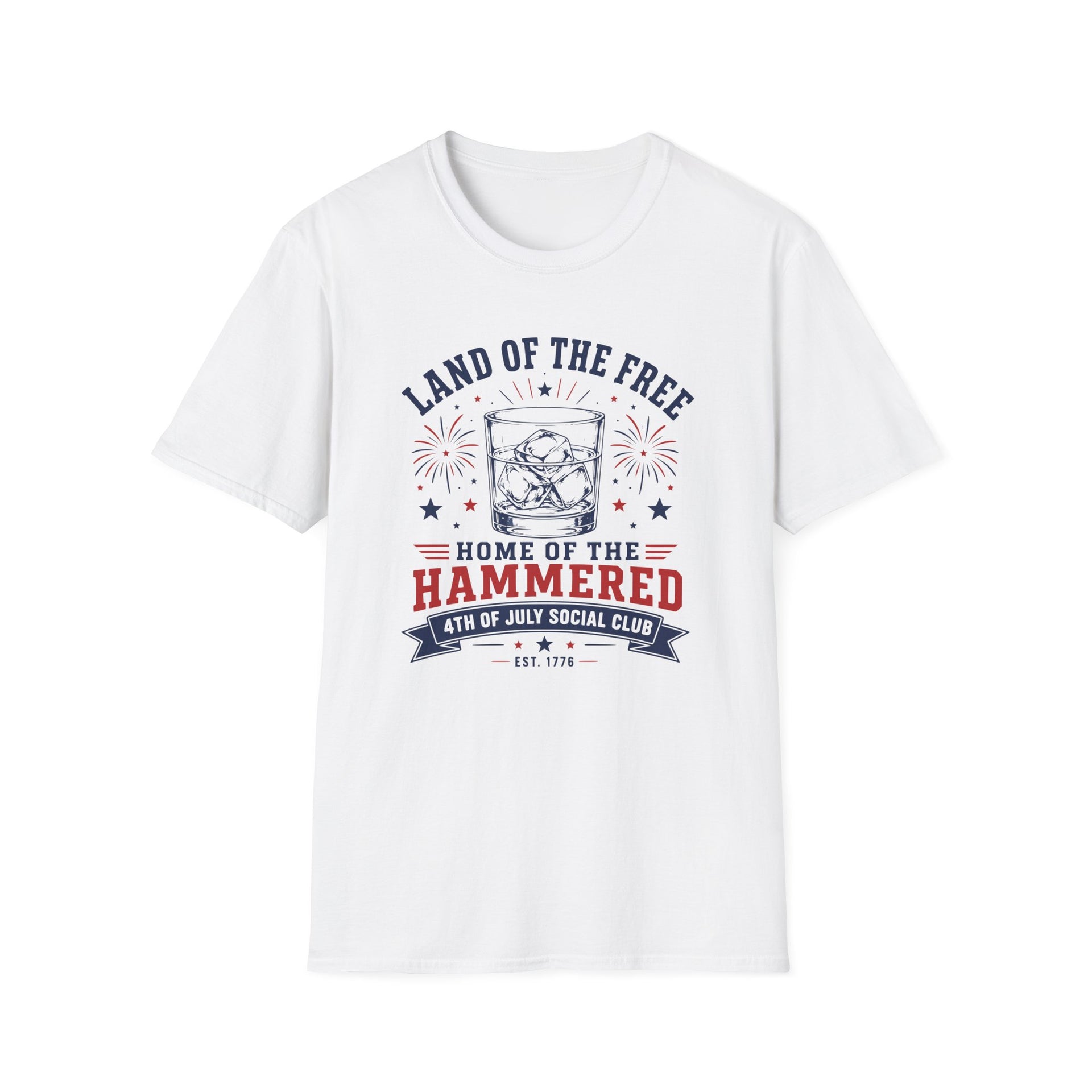 Patriotic social club style drinking shirt for Independence Day